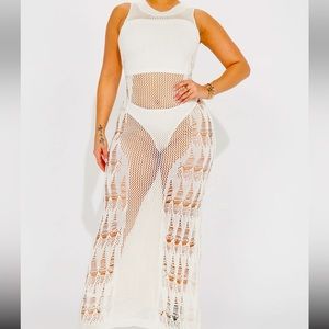 NWT crochet maxi dress